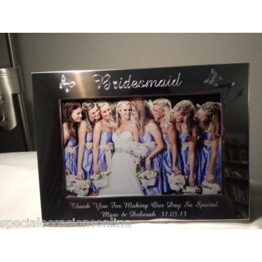 Personalised S/Plated Landscape 7 x 5" Photo Frame