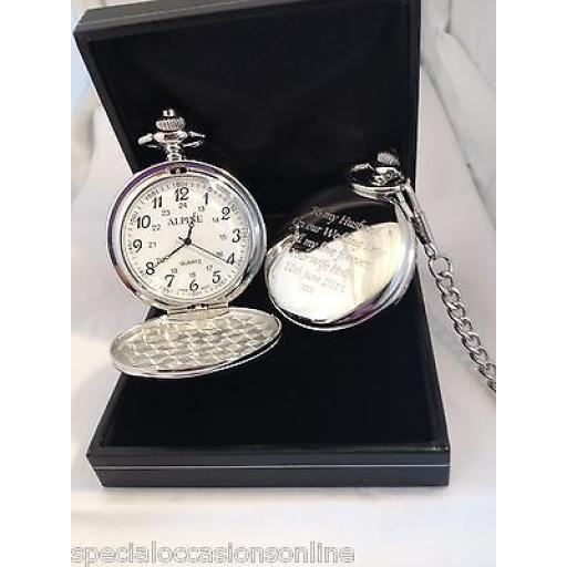 Personalised Pocket Fob Watch With Gift box
