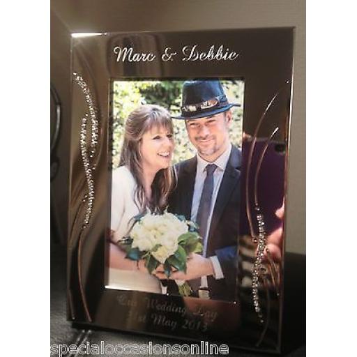 Personalised Crystal 6" x 4" Photo Frame