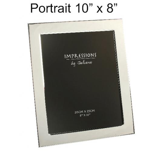 Personalised Silver Plated Photo frame 10 x 8"