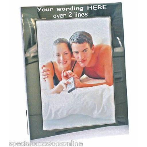 Personalised Silver Plated 6 x 4 Photo Frame
