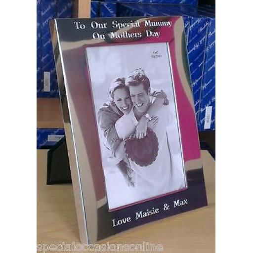 Personalised S/Plated 6 x 4" Photo Frame