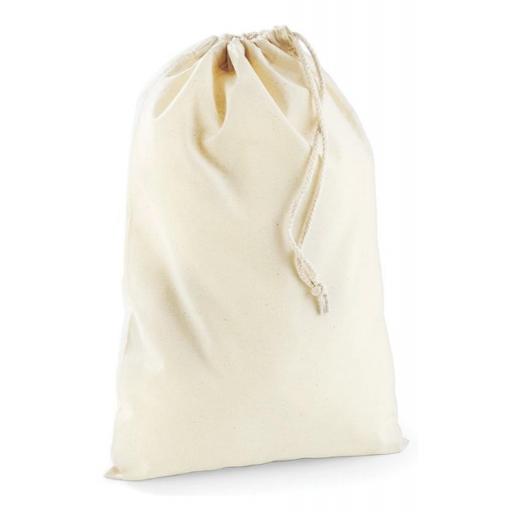 BLANK COTTON DRAWSTRING BAGS - ALL SIZES - WHOLESALE PRICE